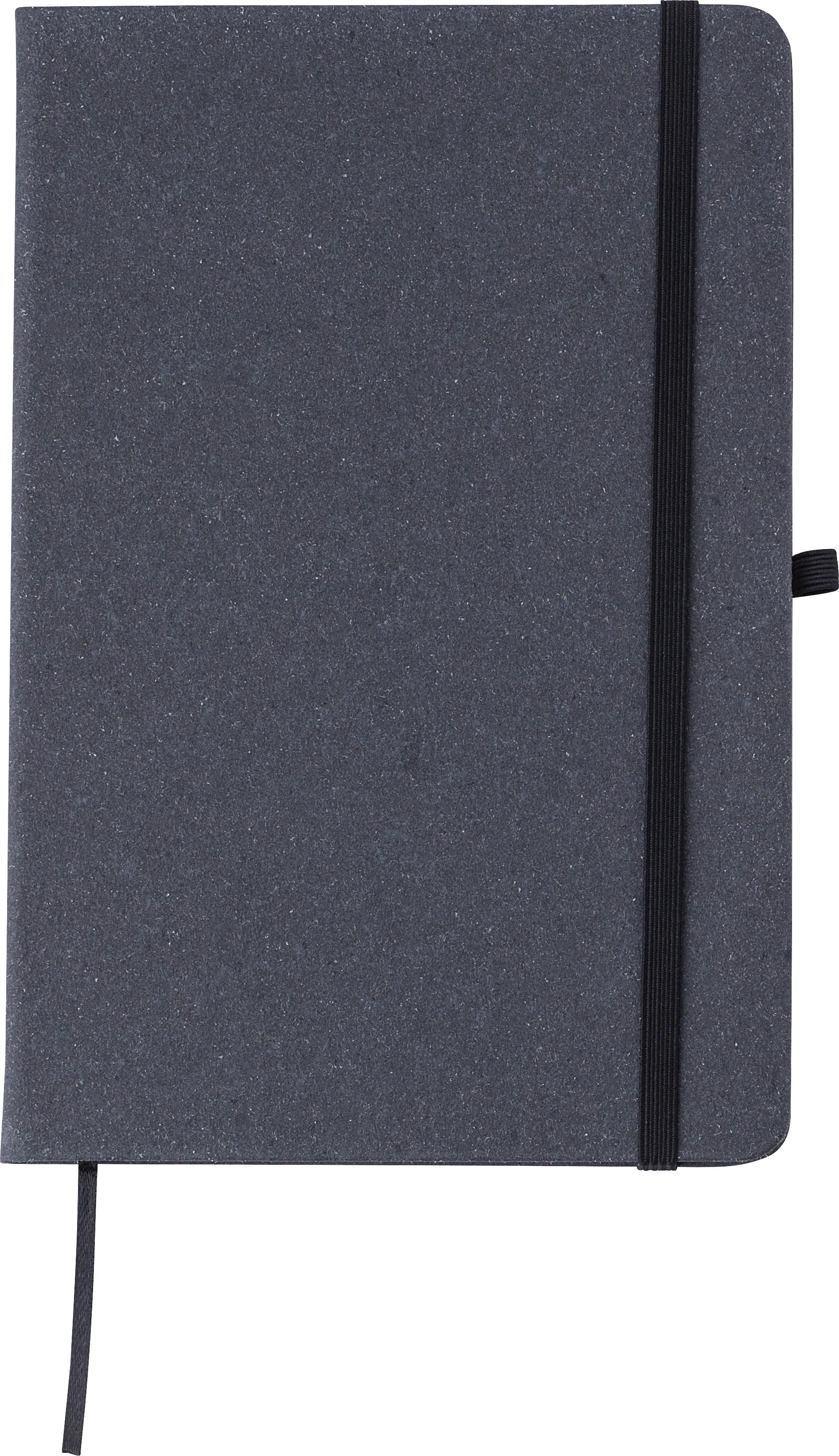 Notitieboek Gianna | FSC® Mix-papier | Leer | A5 | Gelijnd zwart