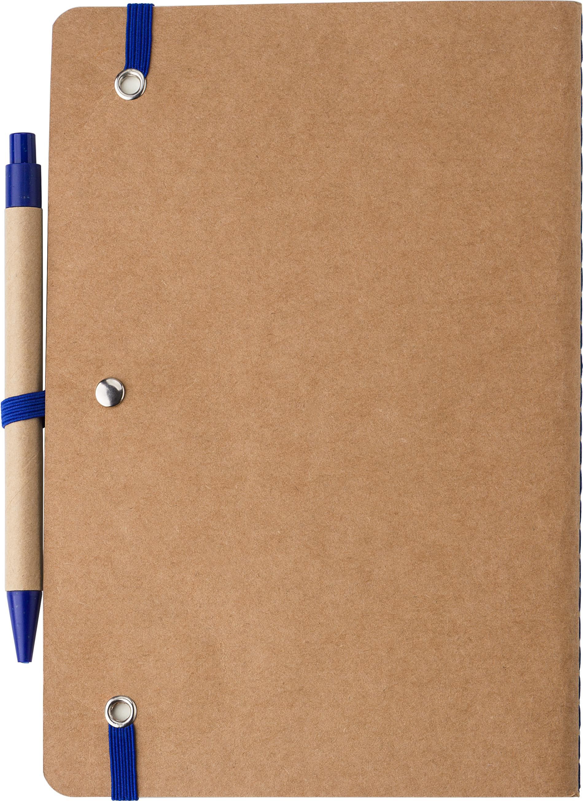 Notitieboek Theodore | Karton | A5 | Blanco | Met pen thumbnail