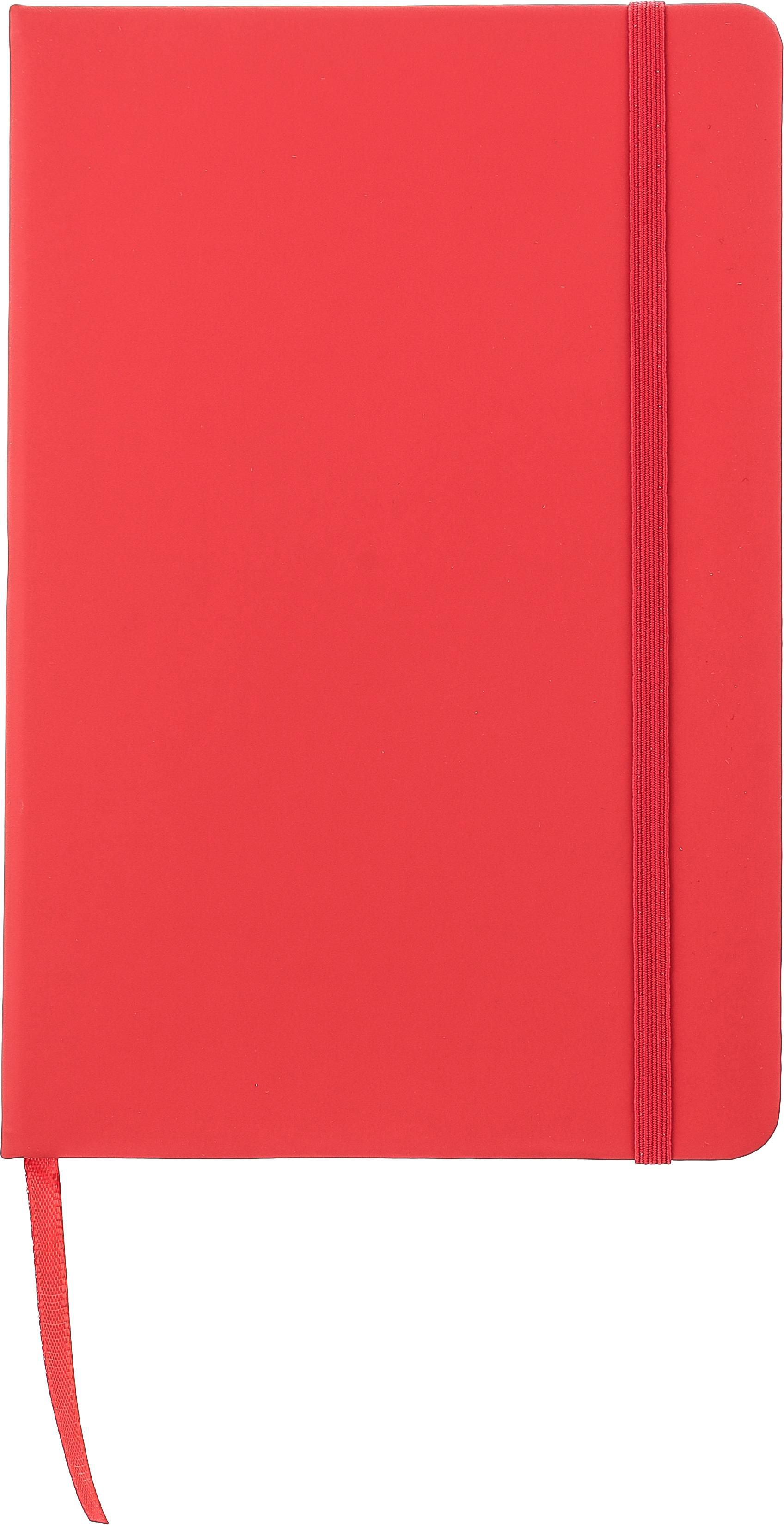 Notitieboek Bradley | PU | A5 | Geruit rood