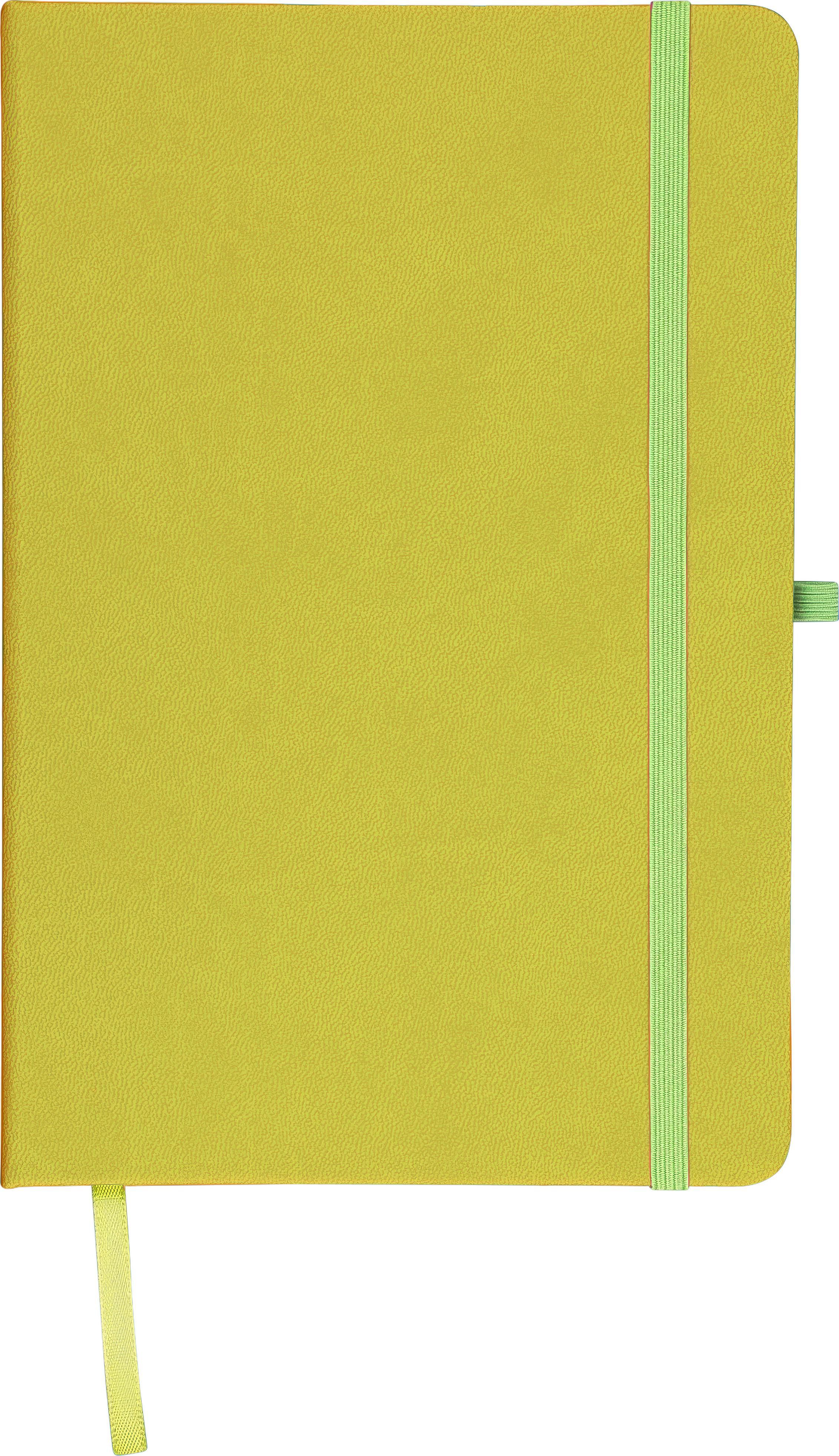 Notitieboek Bloom | PU | A5 | Gelijnd lime