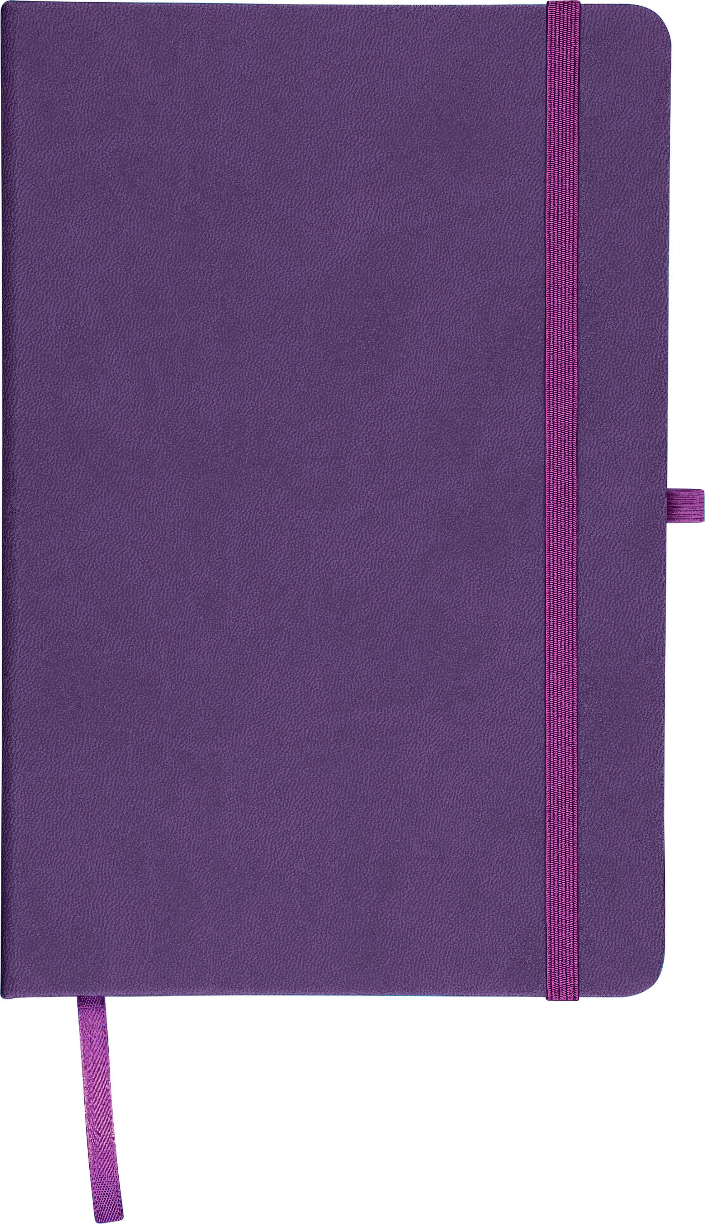 Notitieboek Bloom | PU | A5 | Gelijnd paars