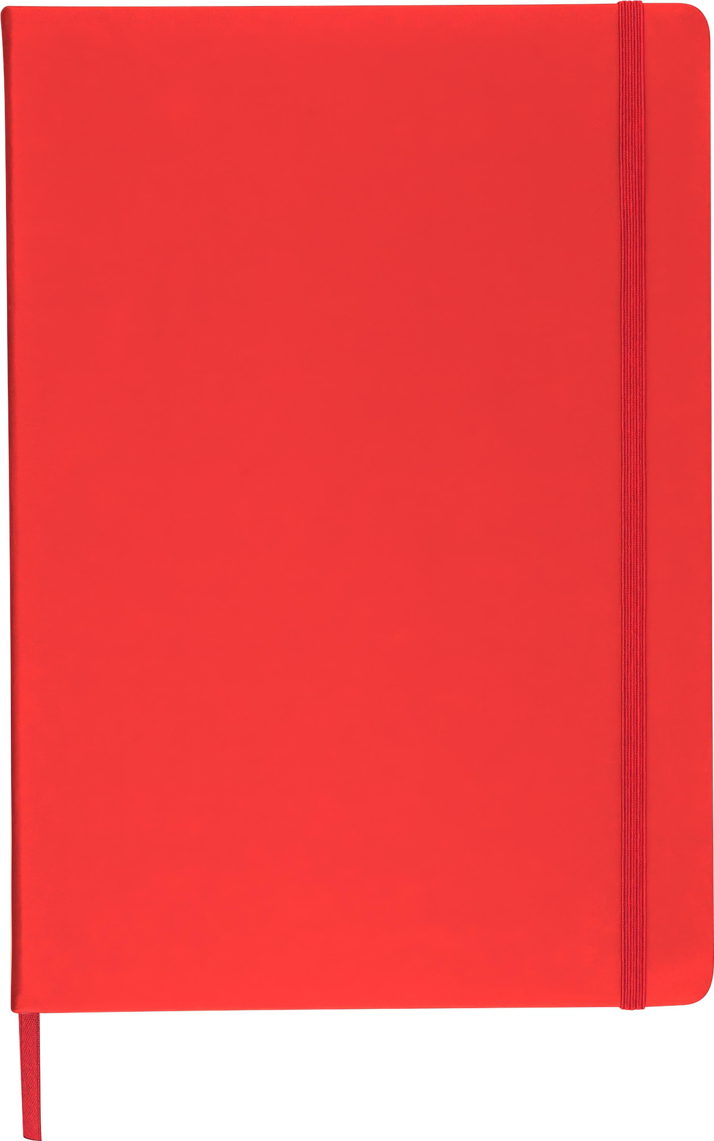 Notitieboek Azure | PU | A4 | Gelijnd rood