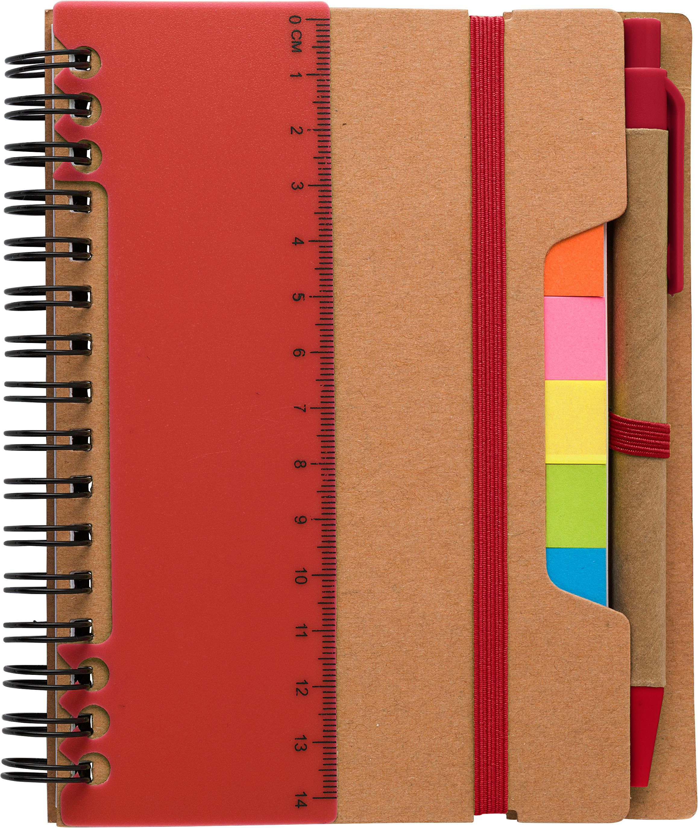 Notitieboek Stella | Papier | Gelinieerd rood