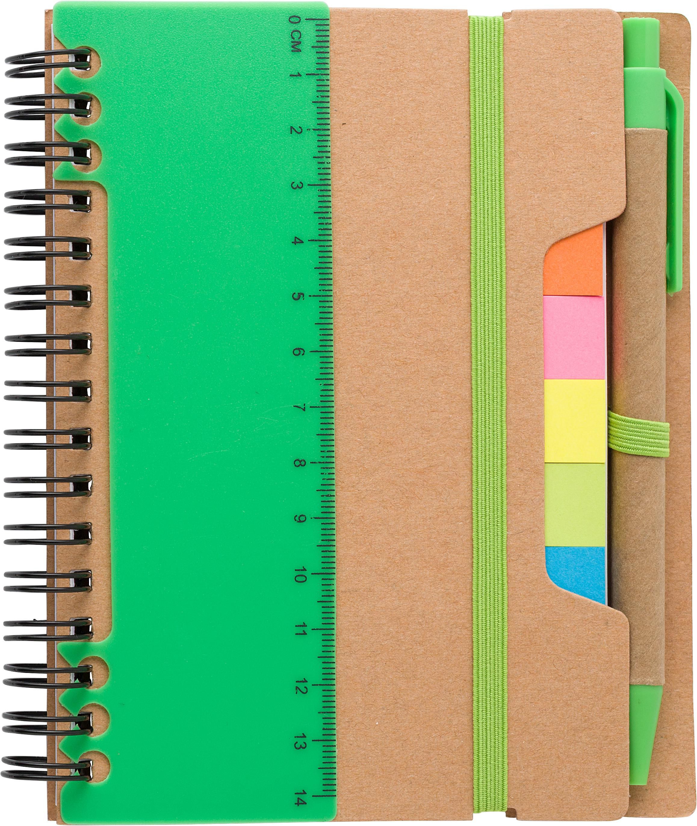 Notitieboek Stella | Papier | Gelinieerd lichtgroen