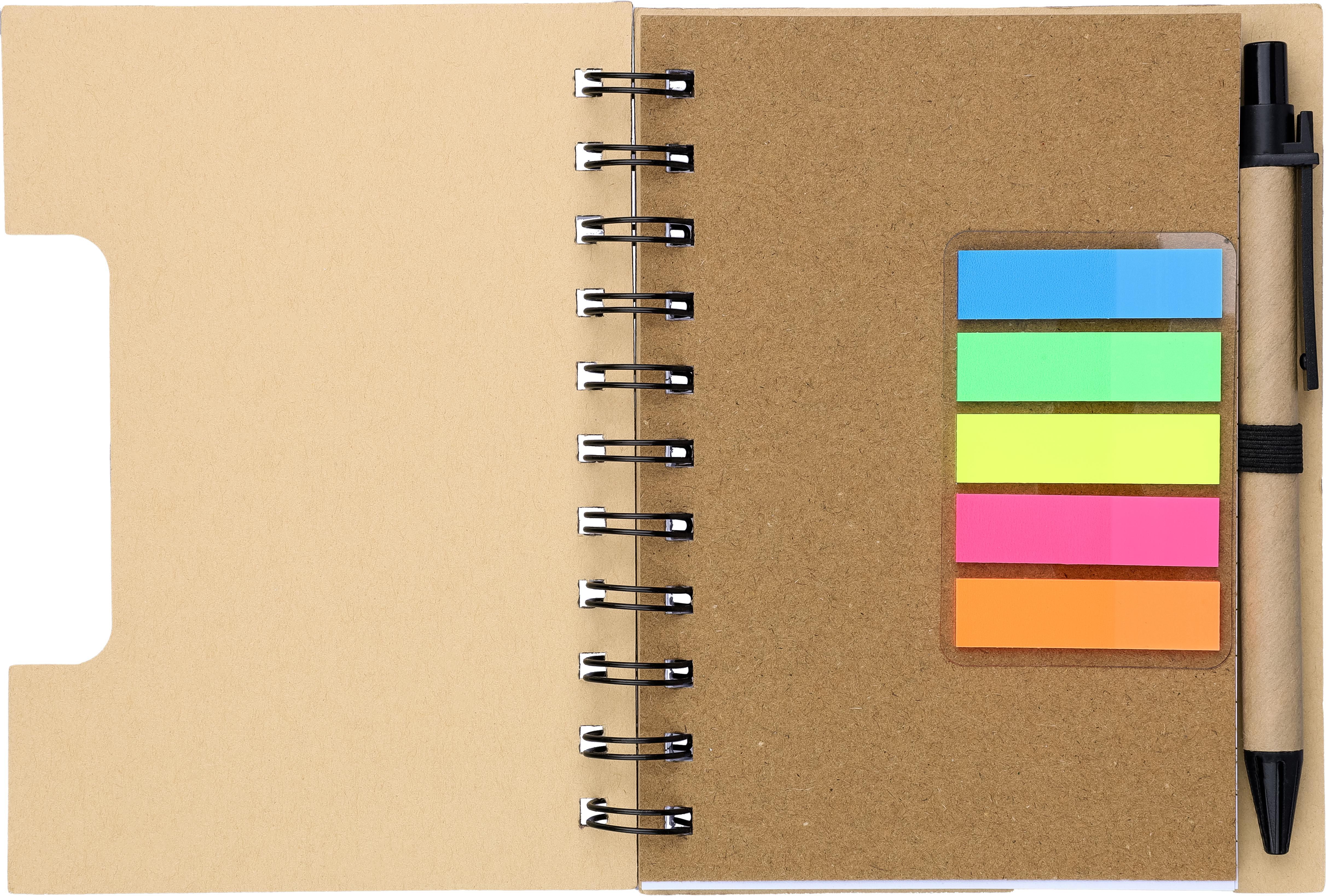 Notitieboek Niall | Bamboelook | Met notitieblaadjes en balpen thumbnail