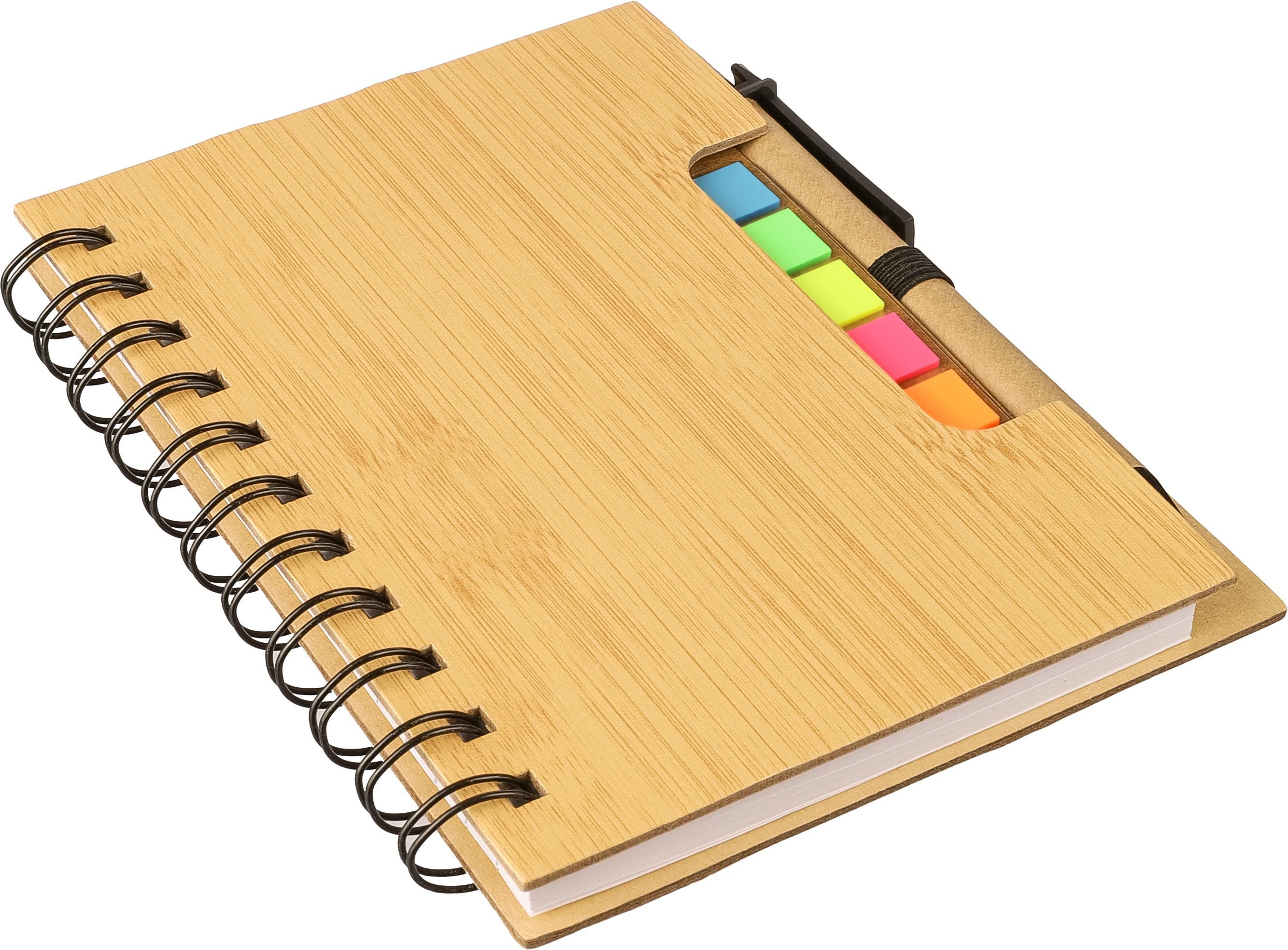 Notitieboek Niall | Bamboelook | Met notitieblaadjes en balpen thumbnail