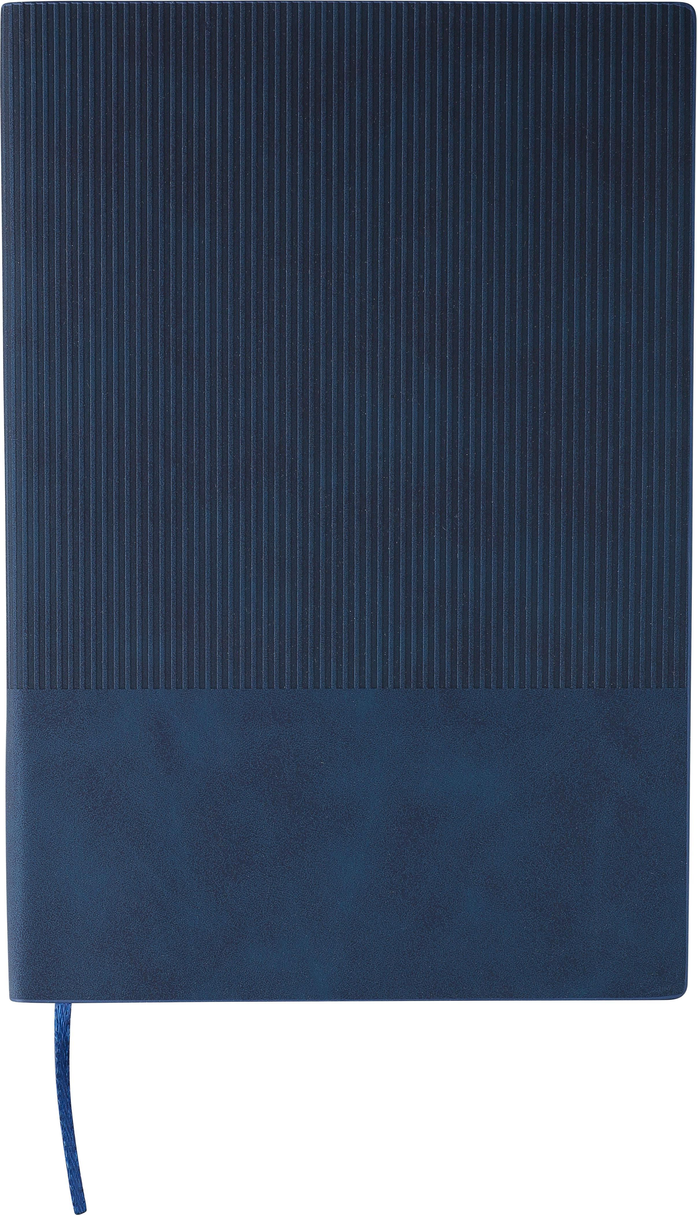 Notitieboek Elian | Synthetisch leer | A5 | Gelijnd blauw