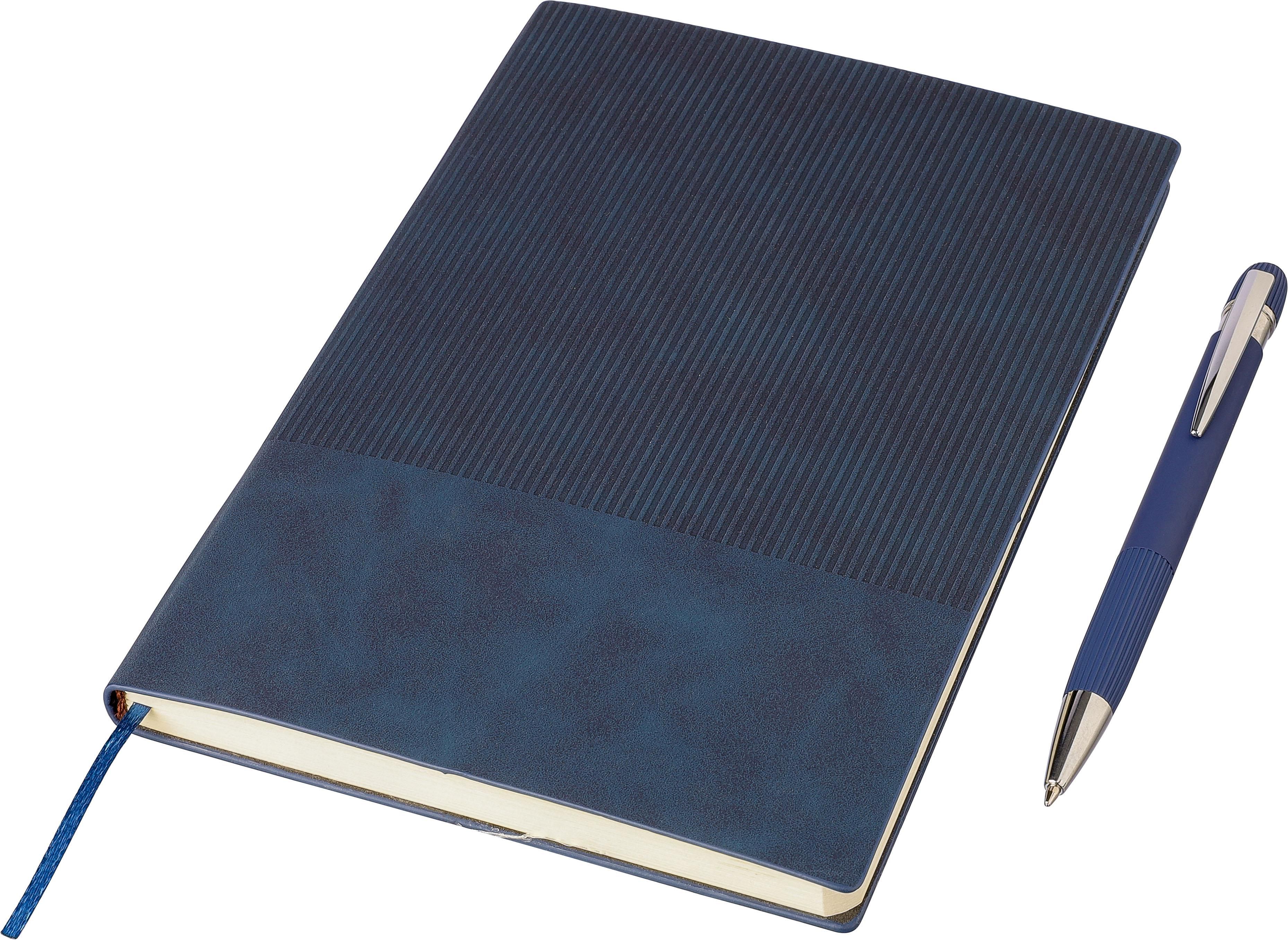 Notitieboekset Tarek | Synthetisch leer | A5 | Met balpen