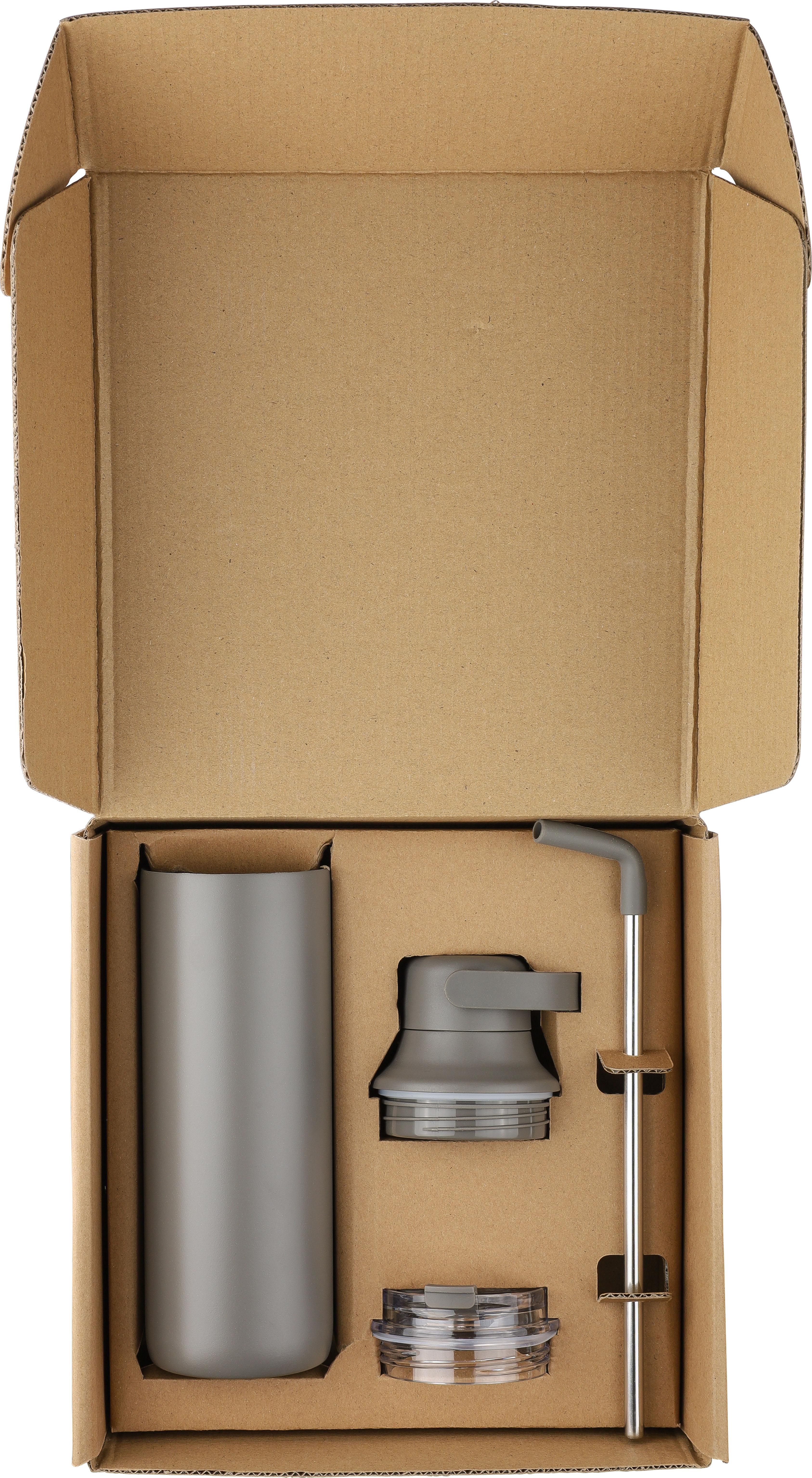 Dubbelwandige fles Omari | 500 ml | Twee doppen thumbnail