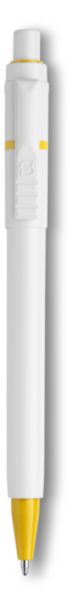 Stilolinea Baron balpen | Gekleurde punt en ring geel, Blauwschrijvend