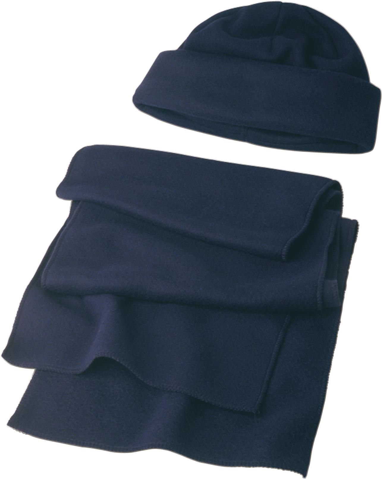Muts en sjaal Russo | Fleece blauw