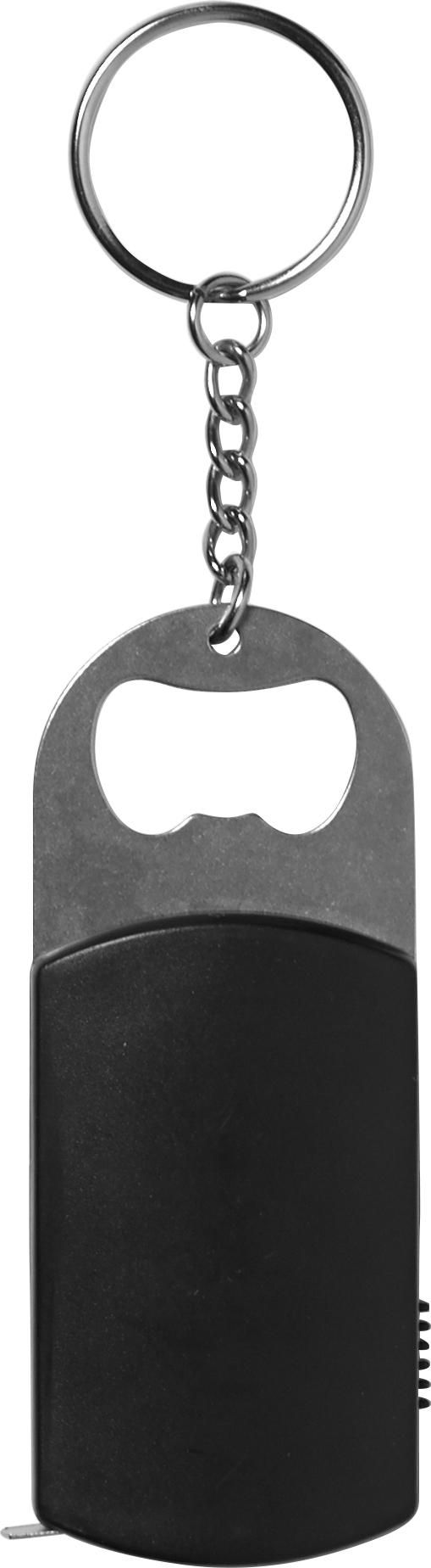 Sleutelhanger met flesopener Karen zwart