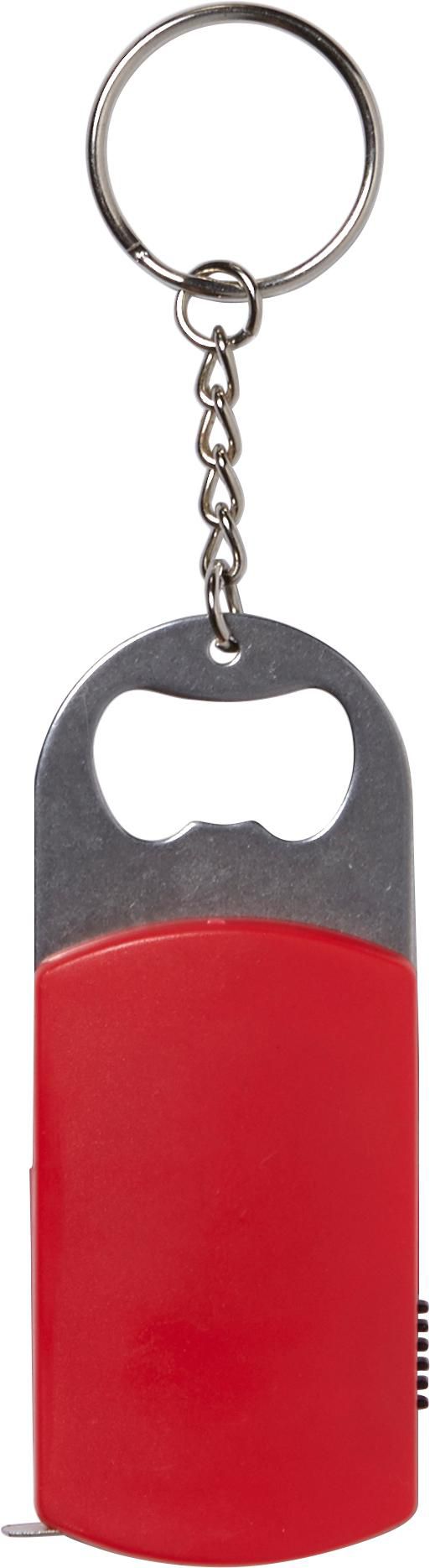 Sleutelhanger met flesopener Karen rood