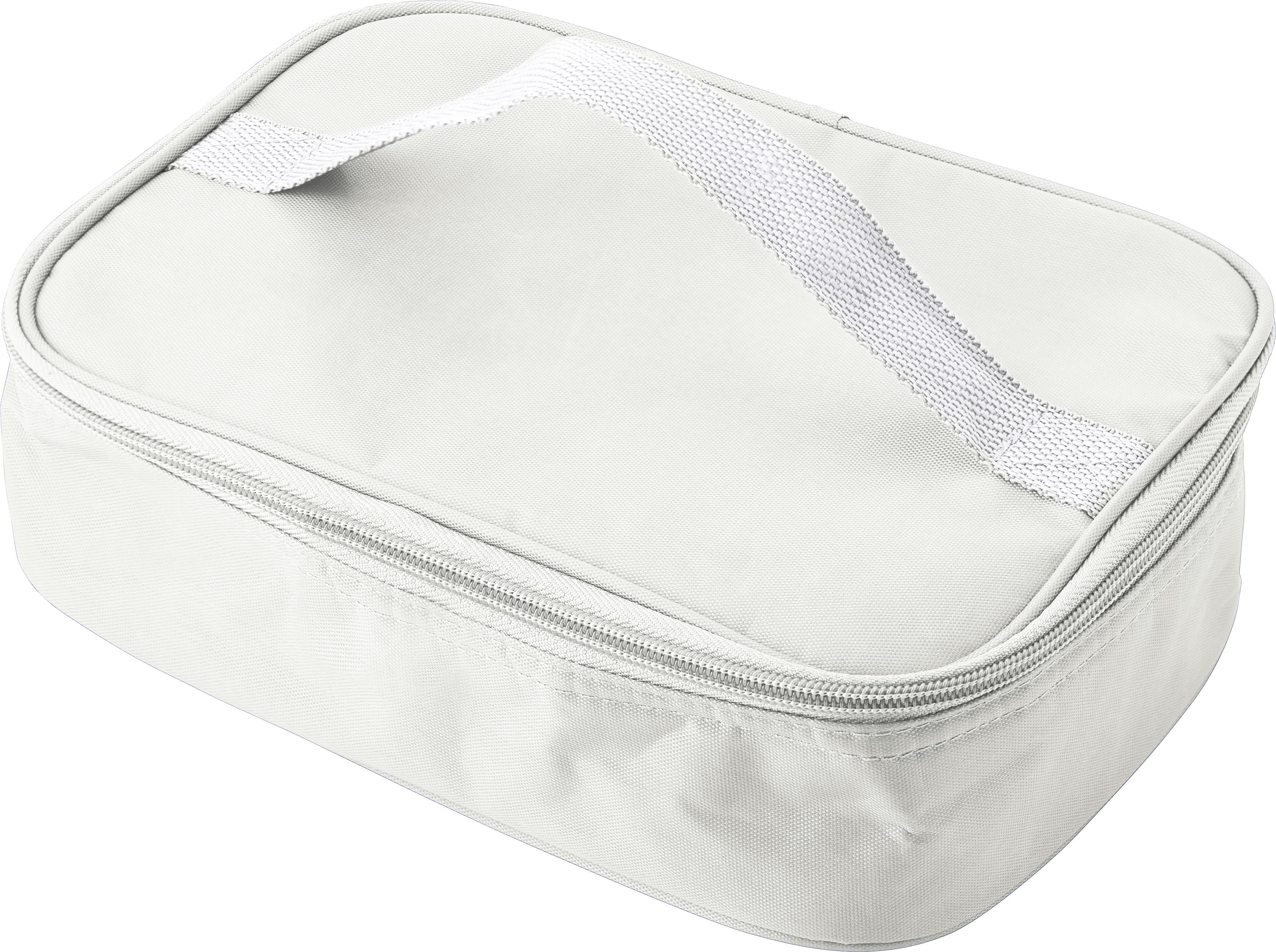 Kunsstof lunchbox in koeltas Milo wit