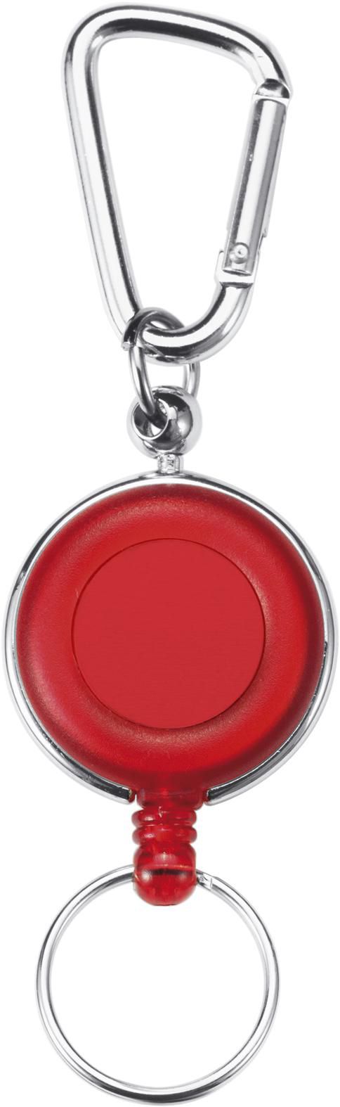 Badgehouder Bruno | Uittrekbaar koord rood