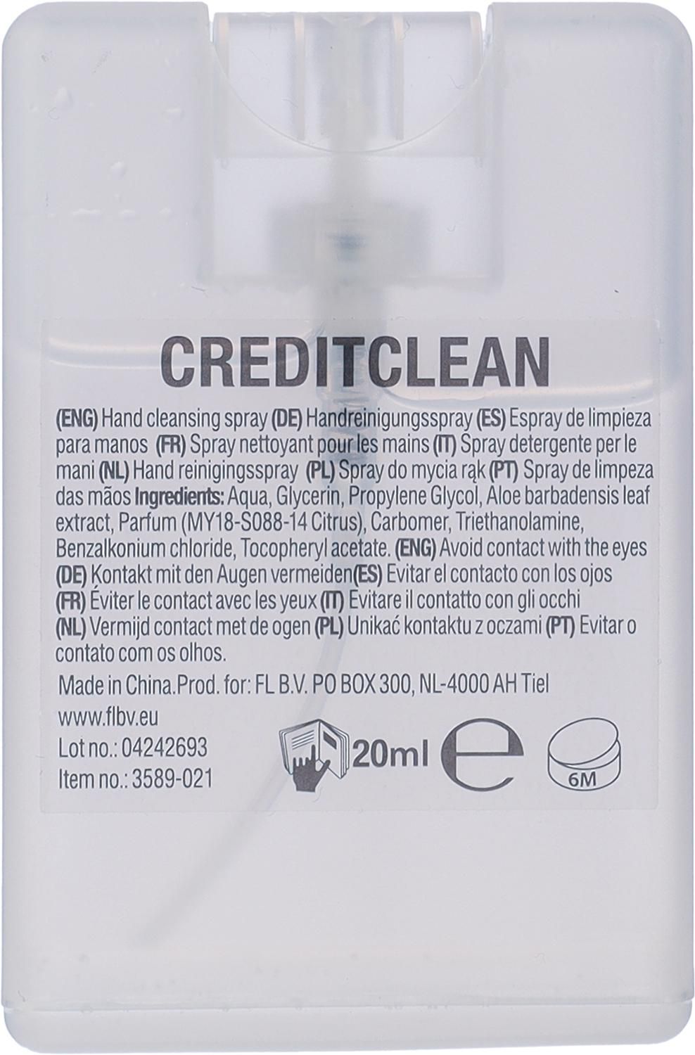 Handspray Creditclean | 20 ml | Ethanolvrij thumbnail