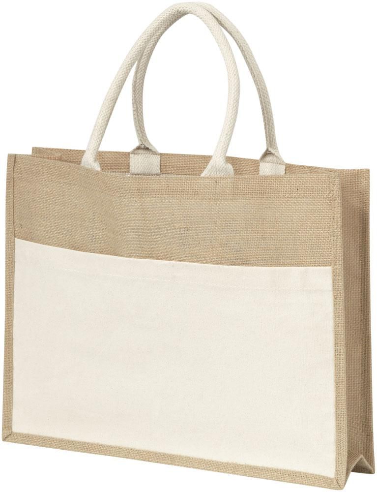 Jute tas Livvie | Gelamineerd | 325 g/m² thumbnail