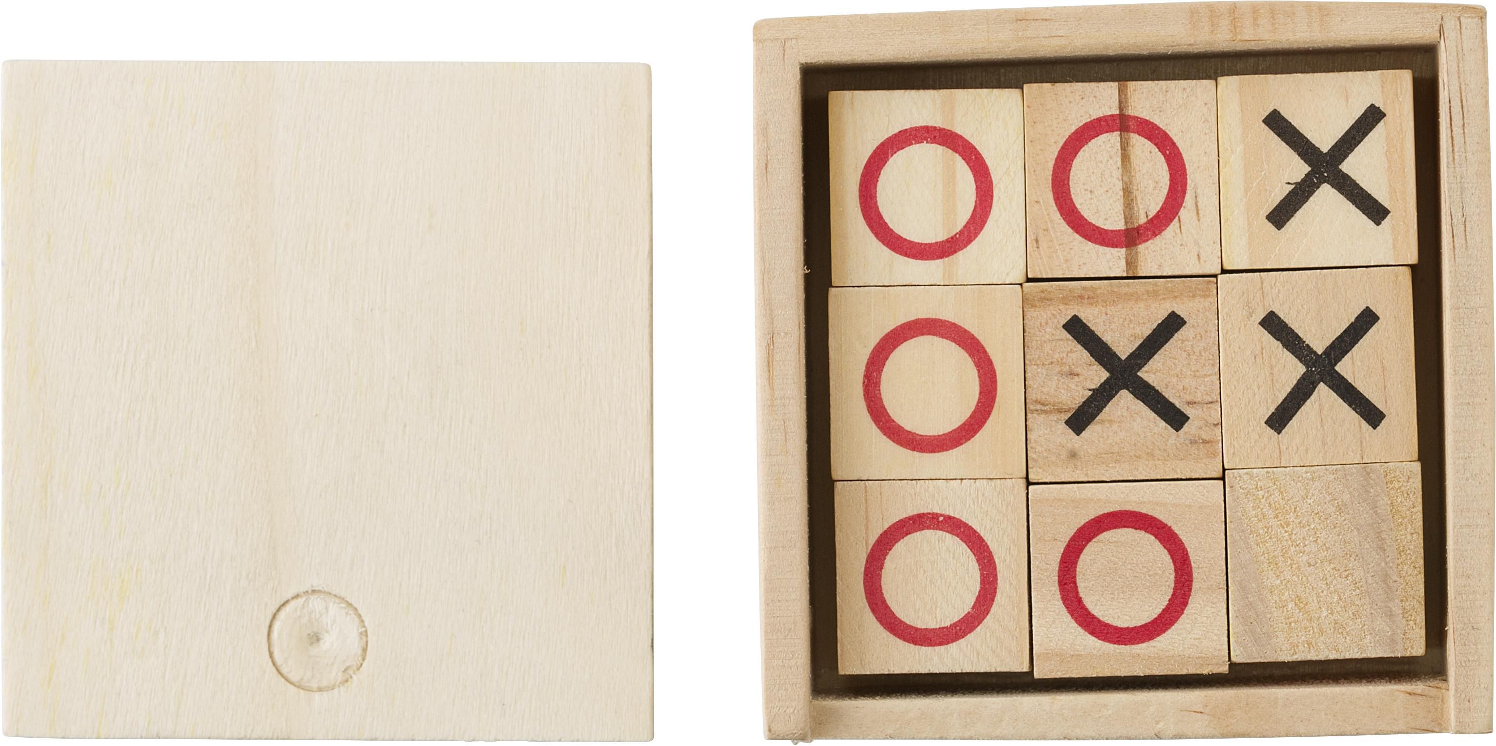 Boter-kaas-en-eieren-spel Alessio | Grenenhout bruin