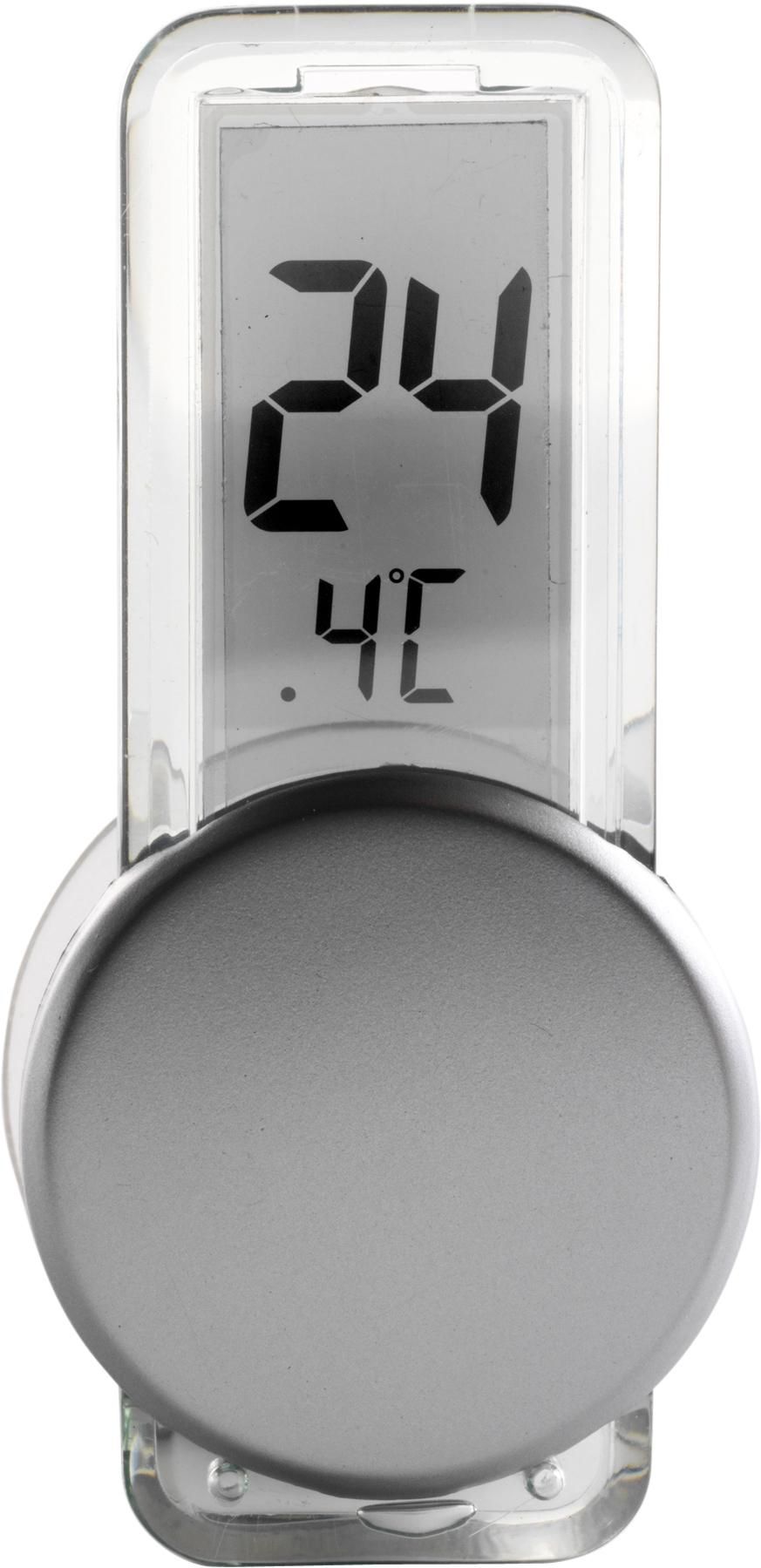 Thermometer Roxanne | Kunststof | Zuignap | Zilver zilver
