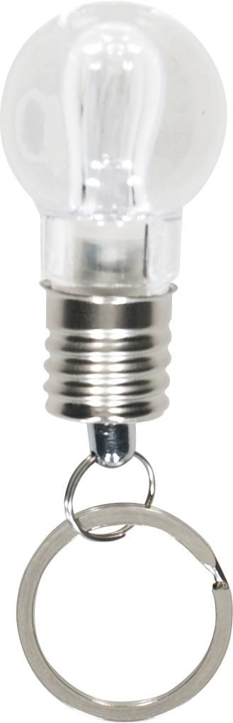 Sleutelhanger Hakeem | Kunststof | Peervorm | LED zilver