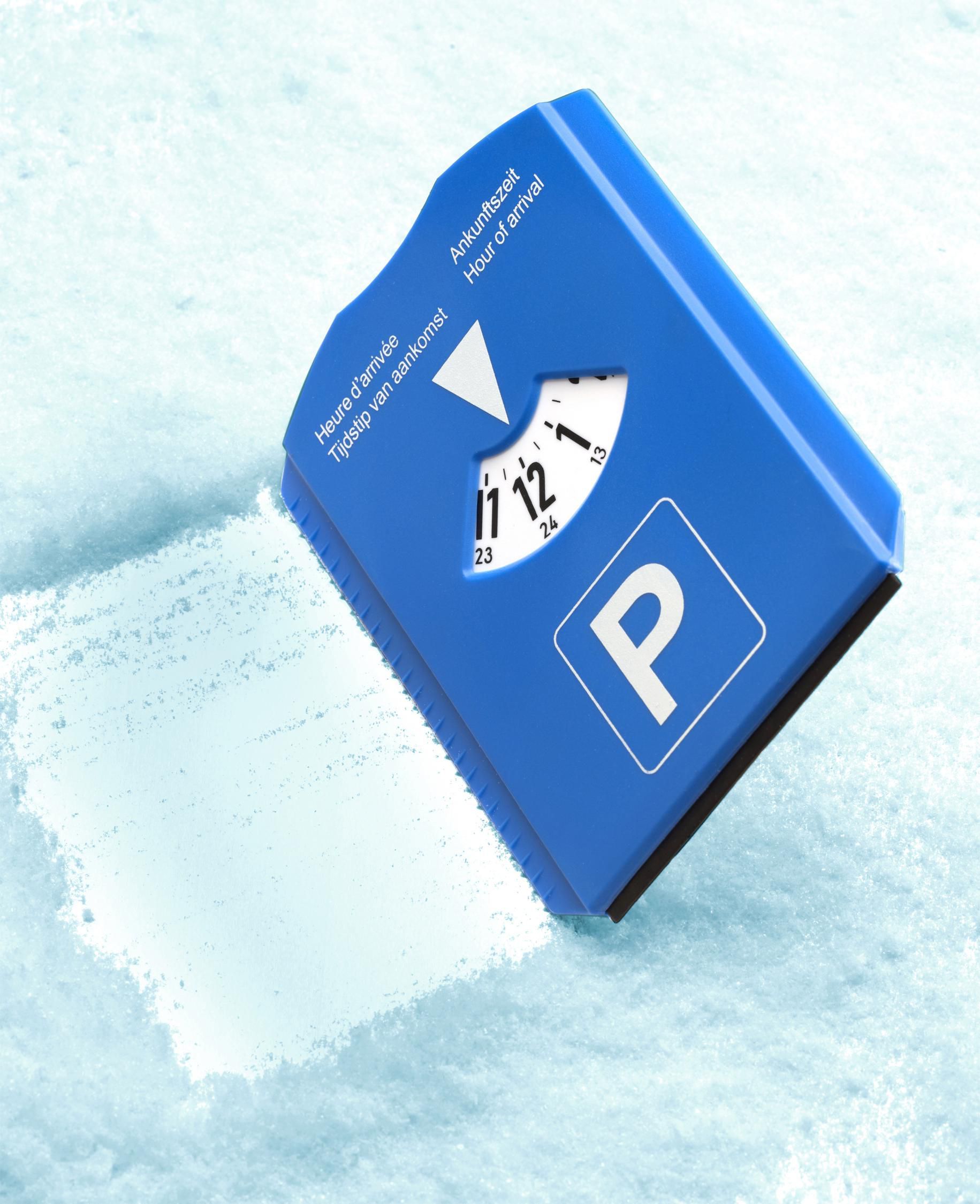 Parkeerschijf met ijskrabber Teddie thumbnail