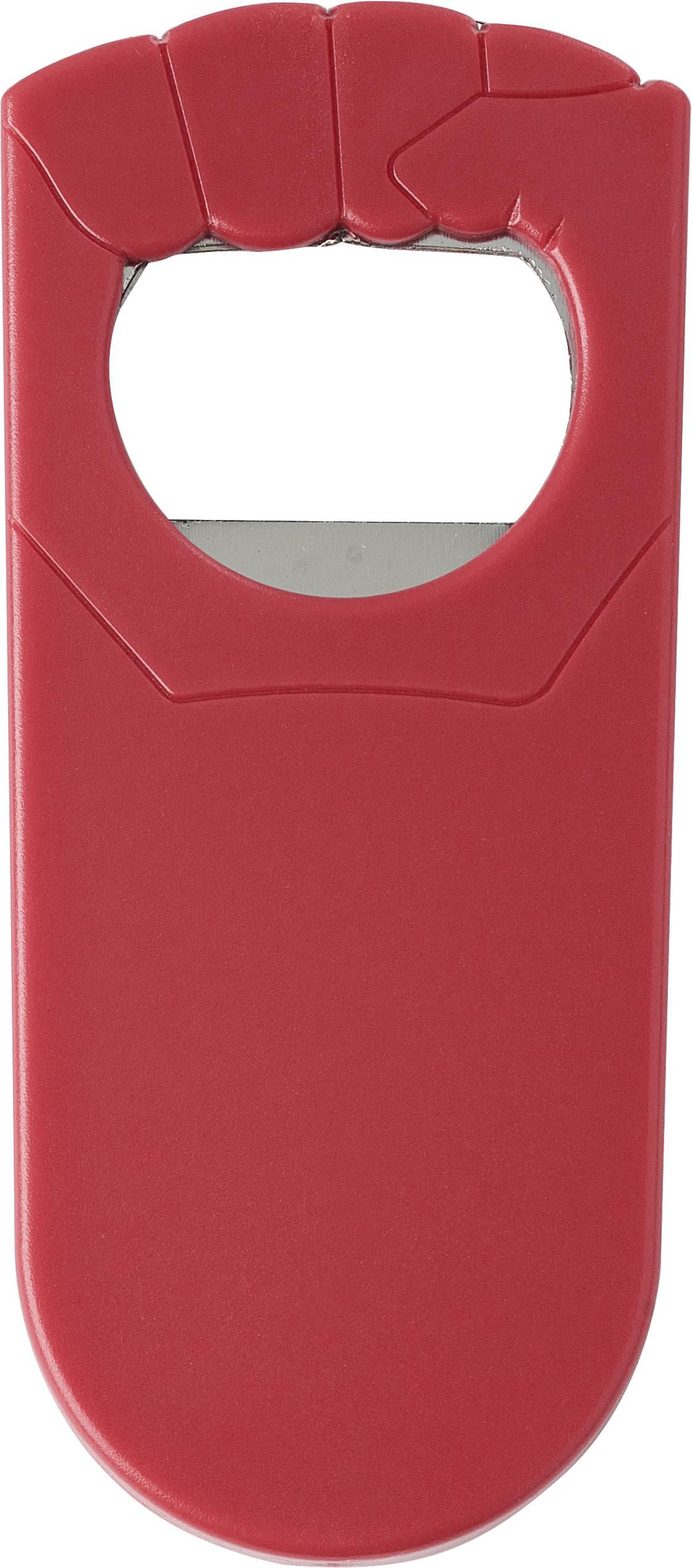 Flesopener Tay | Kunststof | Vuistvorm rood