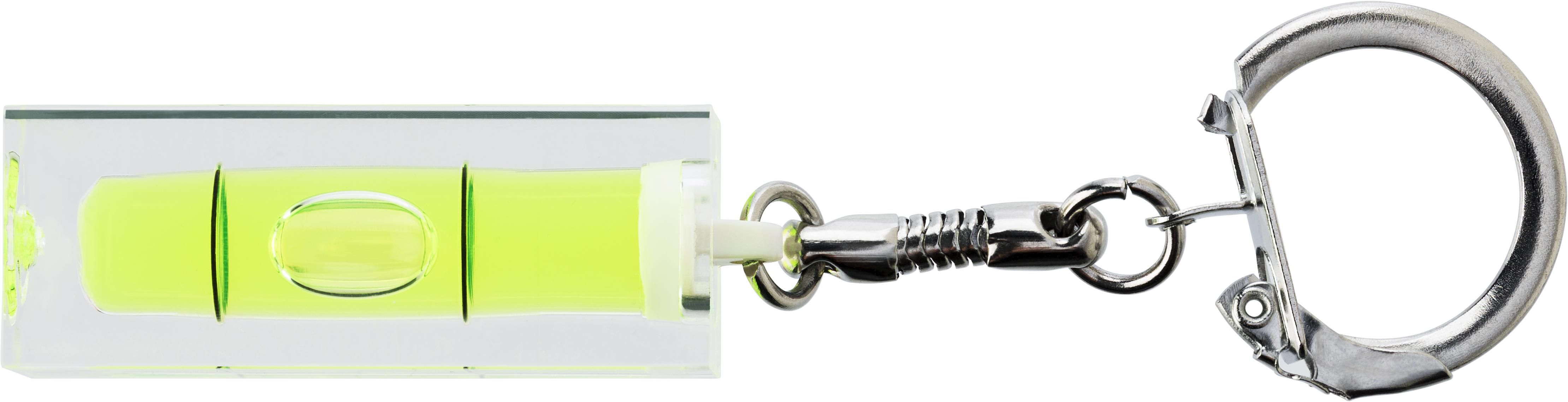 Sleutelhanger met waterpas Katinka neutraal