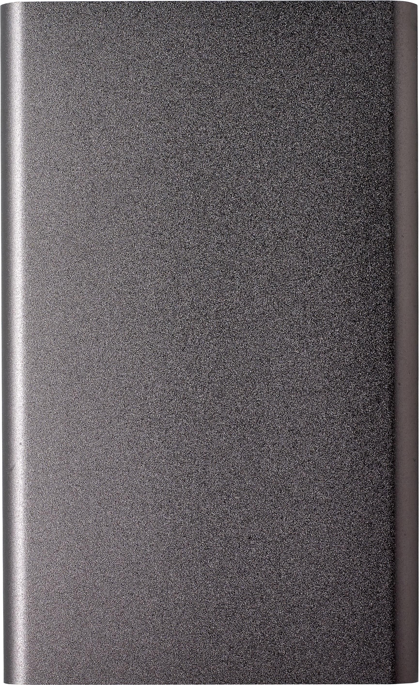 Powerbank Ezra | 4.000 mAh gun metal, M
